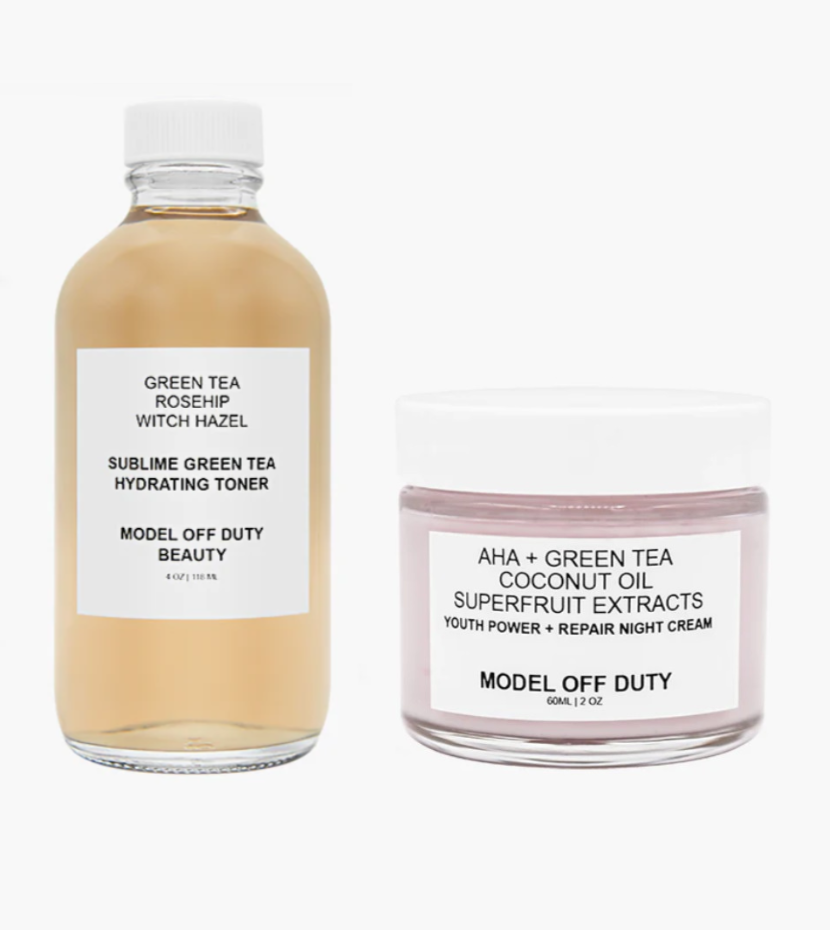 Youth Power Repair Night Cream + Sublime Green Tea Toner